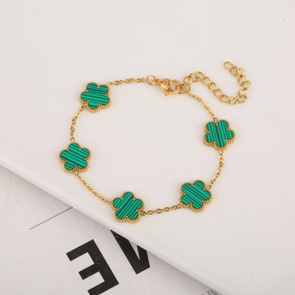 Enchanting Five Leaf Bracelet - Stylunna