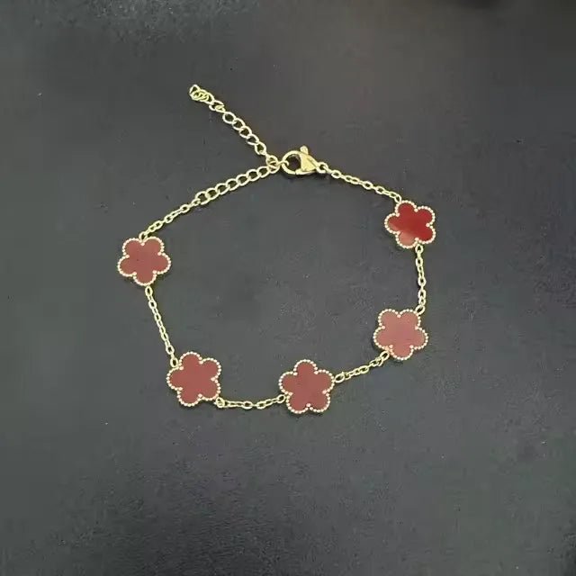 Enchanting Five Leaf Bracelet - Stylunna