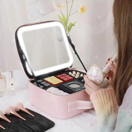 GlowUp LED Makeup Case - Stylunna