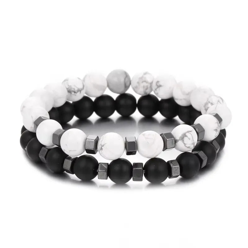 Lava Stone & Tiger Eye Bracelet Set - Stylunna