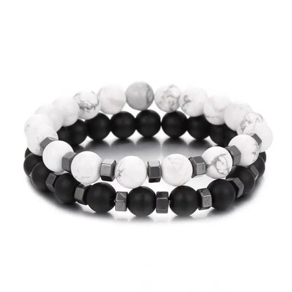Lava Stone & Tiger Eye Bracelet Set - Stylunna