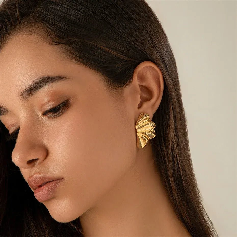 Maple Leaf Stud Earrings - Stylunna