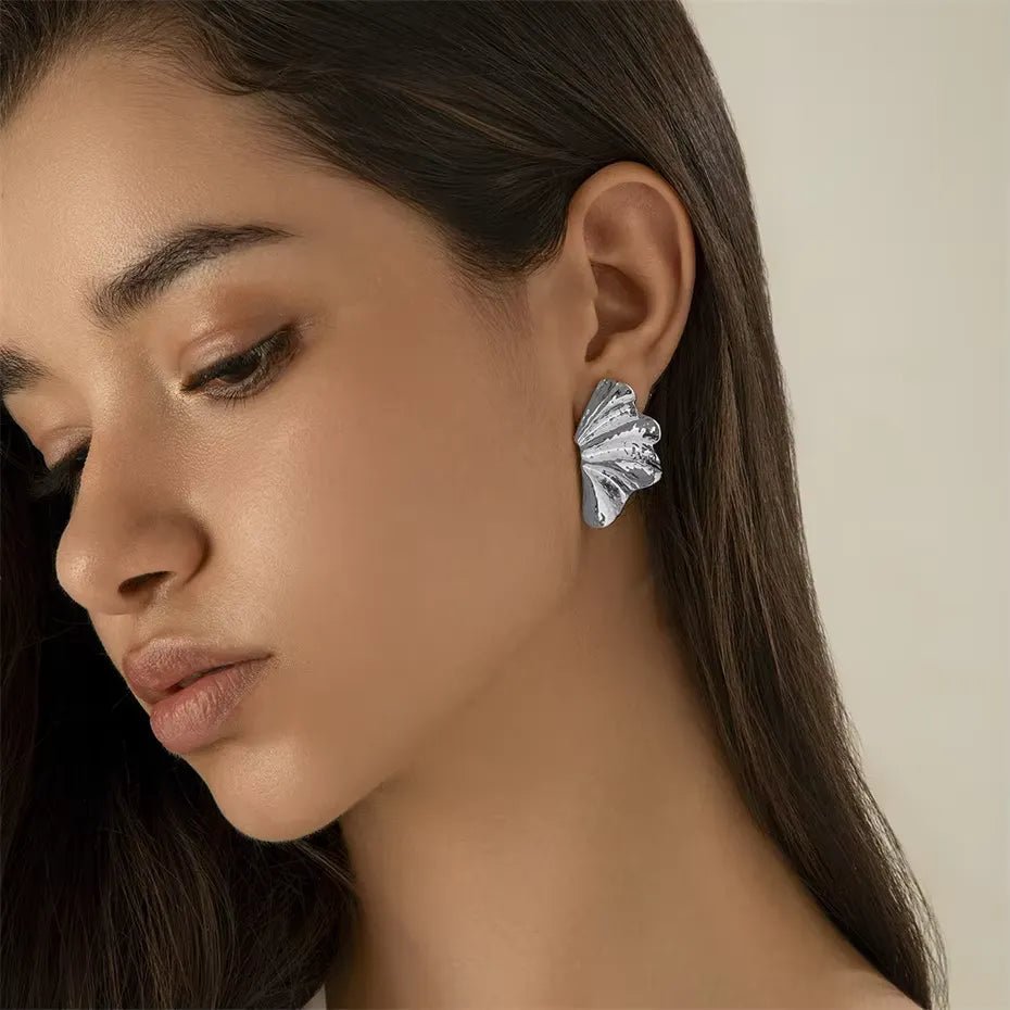 Maple Leaf Stud Earrings - Stylunna
