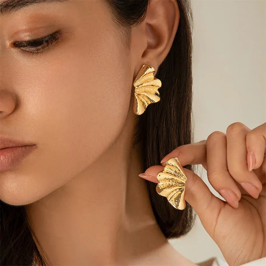 Maple Leaf Stud Earrings - Stylunna