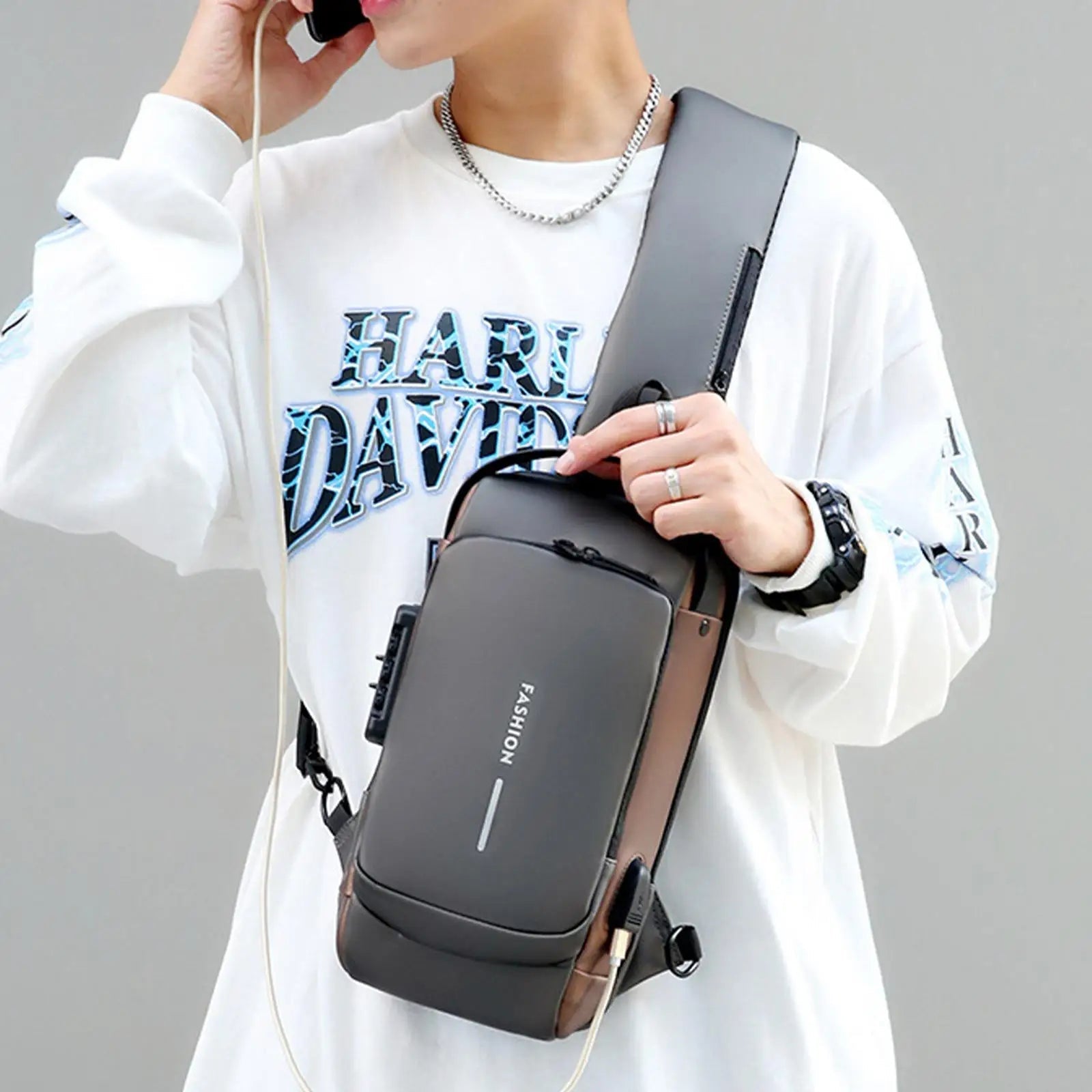 Men's Anti - Theft Sling Pack - Stylunna