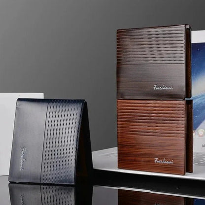 Men's PU Leather Slim Wallet - Stylunna