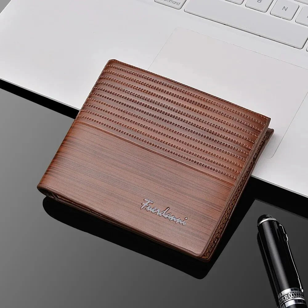 Men's PU Leather Slim Wallet - Stylunna