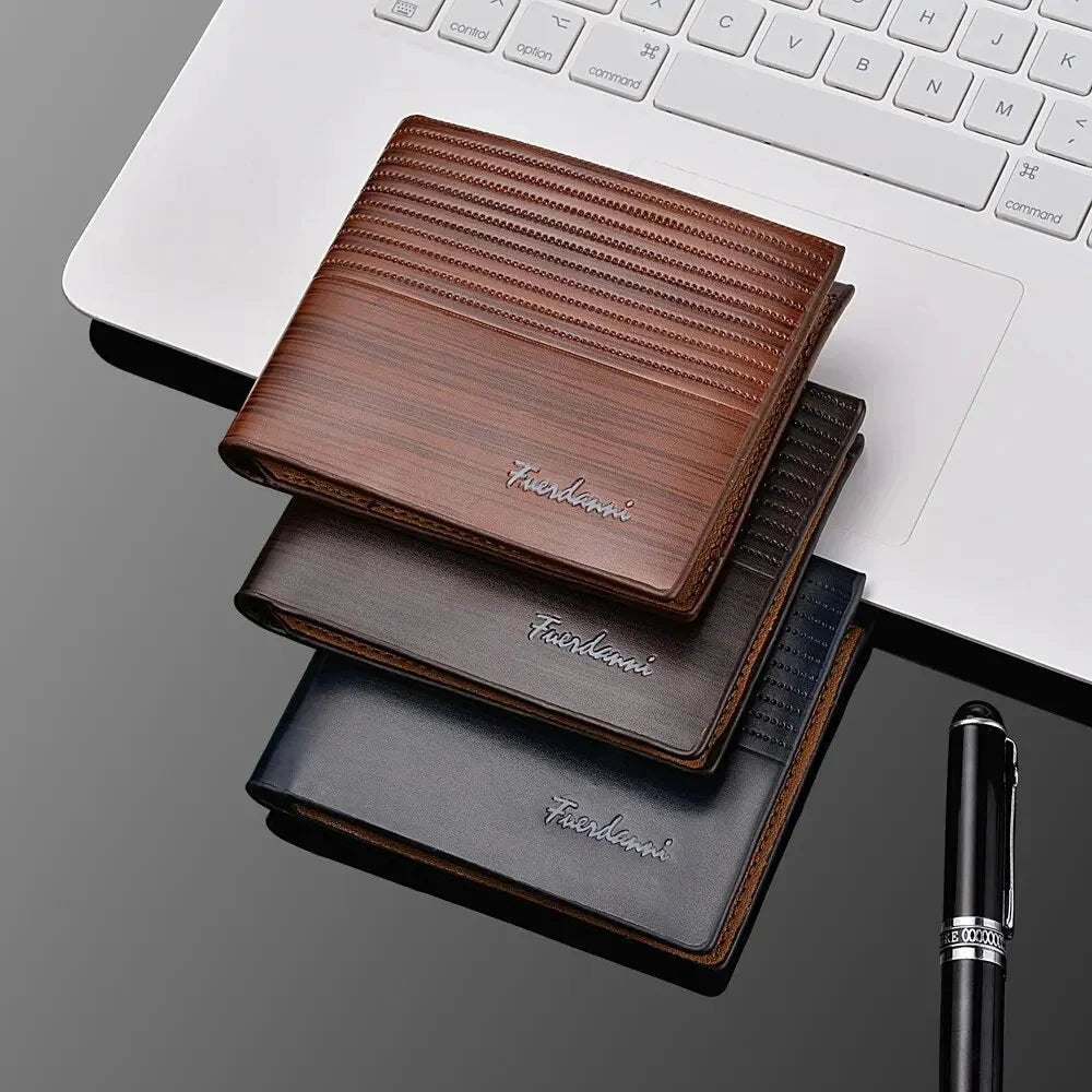 Men's PU Leather Slim Wallet - Stylunna