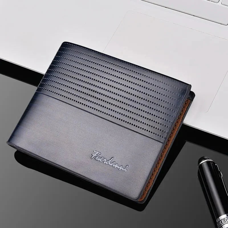 Men's PU Leather Slim Wallet - Stylunna