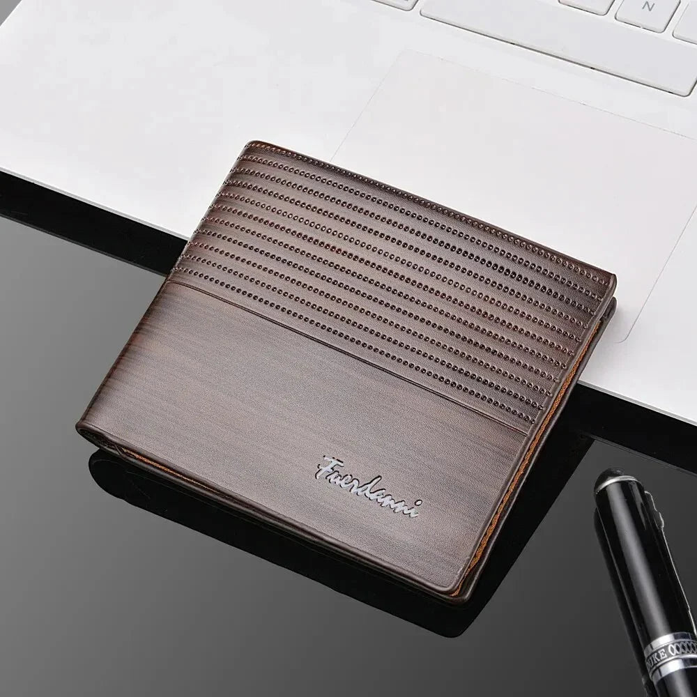 Men's PU Leather Slim Wallet - Stylunna