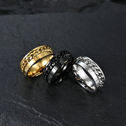 Men's Roman Fidget Spinner Ring - Stylunna