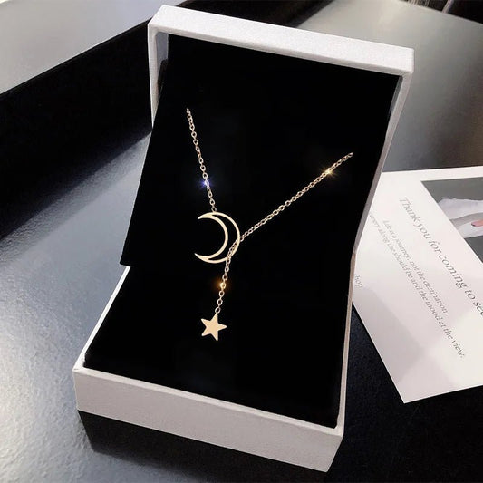 Moon Star Choker Necklace - Stylunna