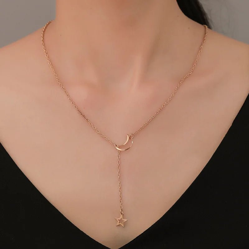 Moon Star Choker Necklace - Stylunna