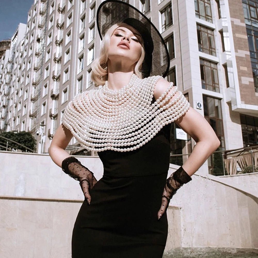 Pearl Body Chain Jewelry Top - Stylunna