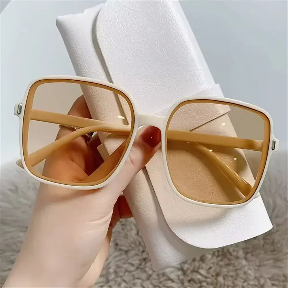 Retro Glam Oversized Sunglasses - Stylunna