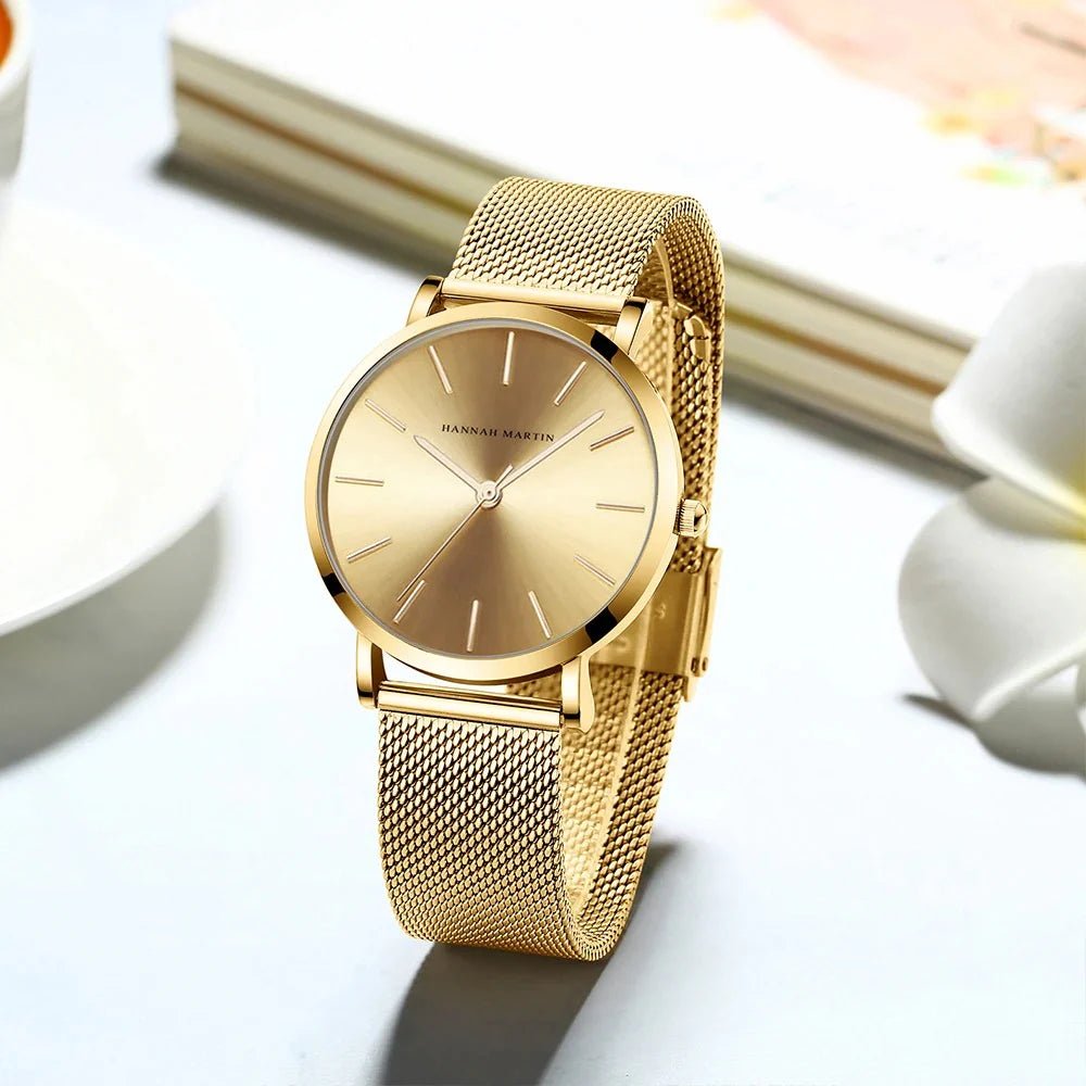 Rose Gold Luxury Quartz Watch - Stylunna