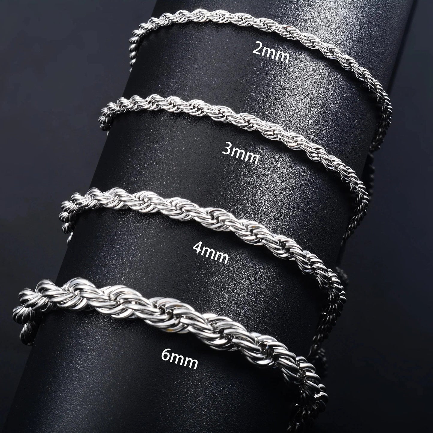 Stainless Steel Rope Chain Bracelet - Stylunna