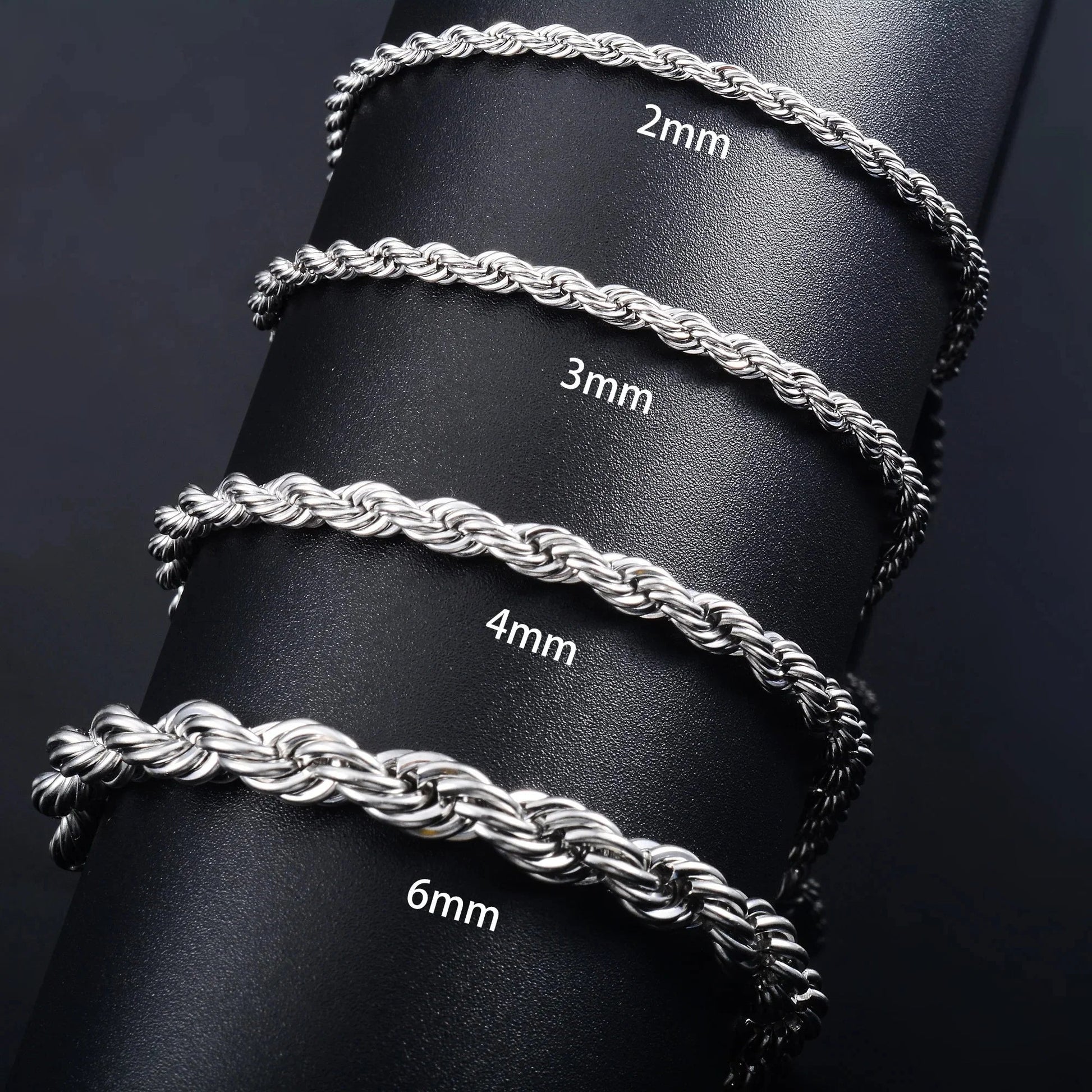 Stainless Steel Rope Chain Bracelet - Stylunna